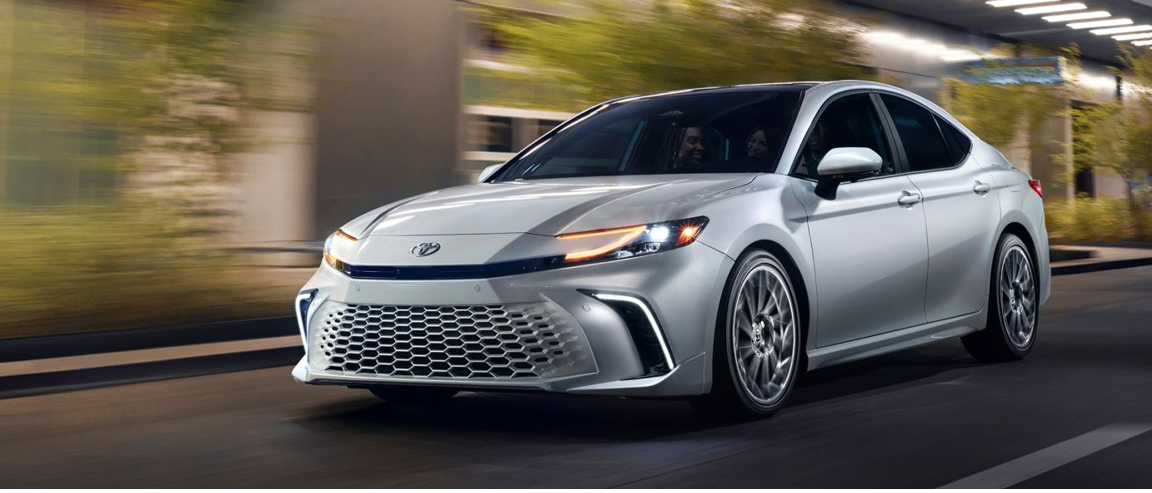 Toyota Camry on the highway