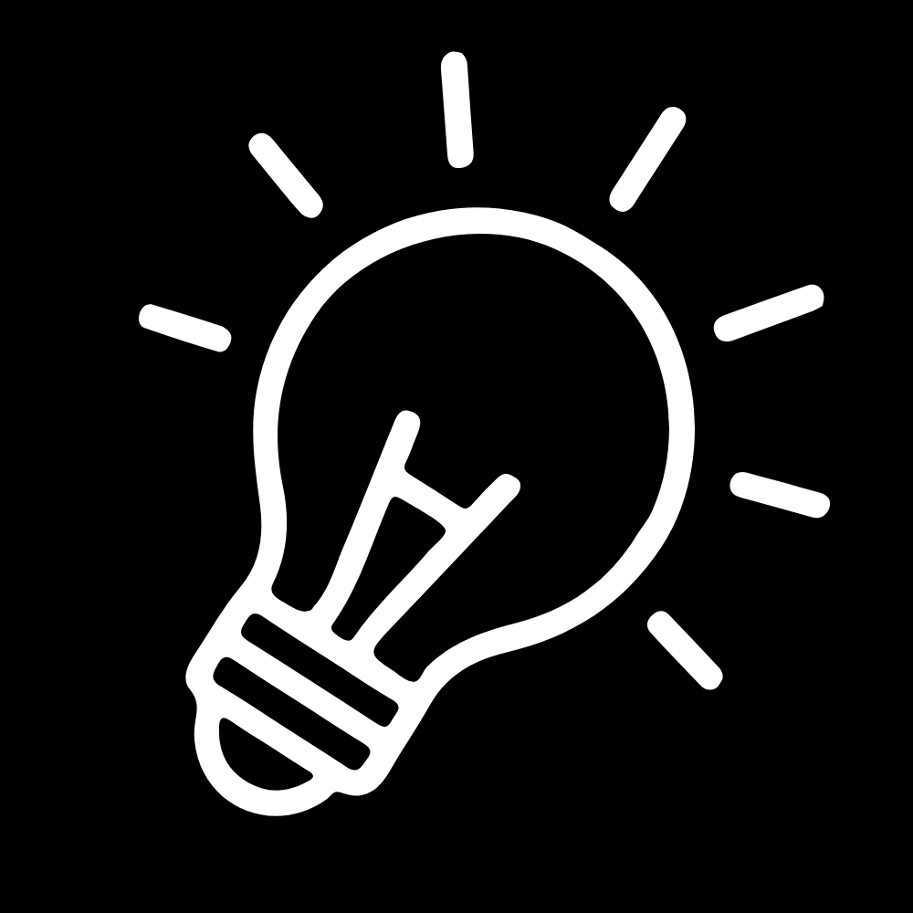Lightbulb that you will use for did you know banner on the right side