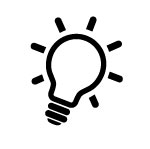 Lightbulb that you will place to the right of pro tip and did you know text banner
