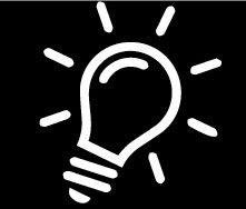 Lightbulb that you will place to the right of pro tip and did you know text banner