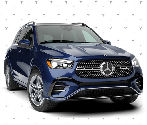 Blue Mercedes-Benz GLE luxury SUV showcasing elegant exterior styling and signature grille design