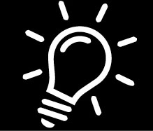 Lightbulb that you will place to the right of pro tip and did you know text banner