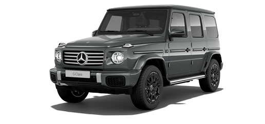 Mercedes-Benz G-Class SUV on a white studio background highlighting iconic luxury off-road styling.