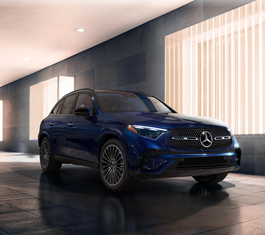 a Mercedes-Benz vehicle on display