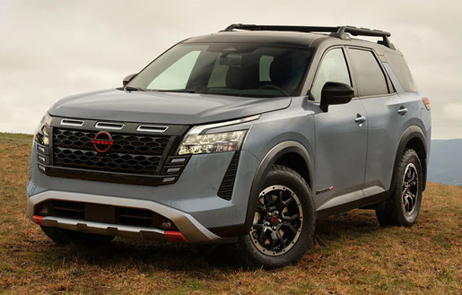 Nissan Pathfinder Rock Creek exterior featuring rugged styling elements, unique badging, and enhanced off-road appearance