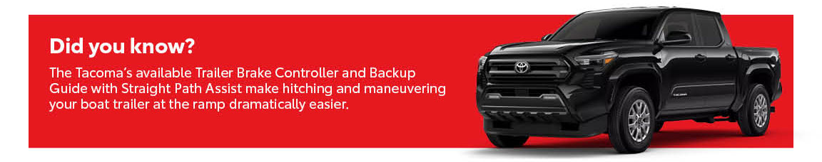Did you know Toyota Tacoma trailer brake controller and backup guide with straight path assist for easier towing