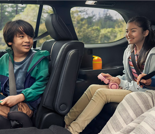 Toyota Grand Highlander third-row seating showcasing family-friendly passenger comfort and space