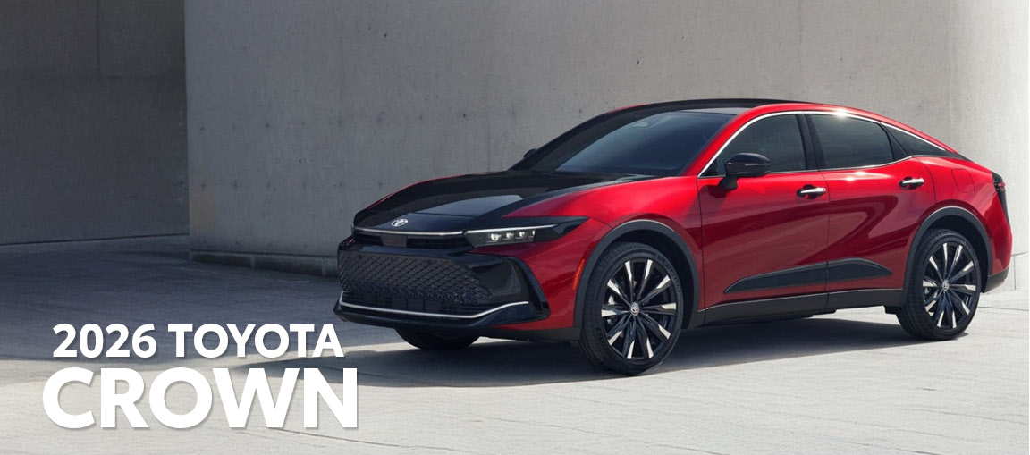 2026 Toyota Crown interior with large displays