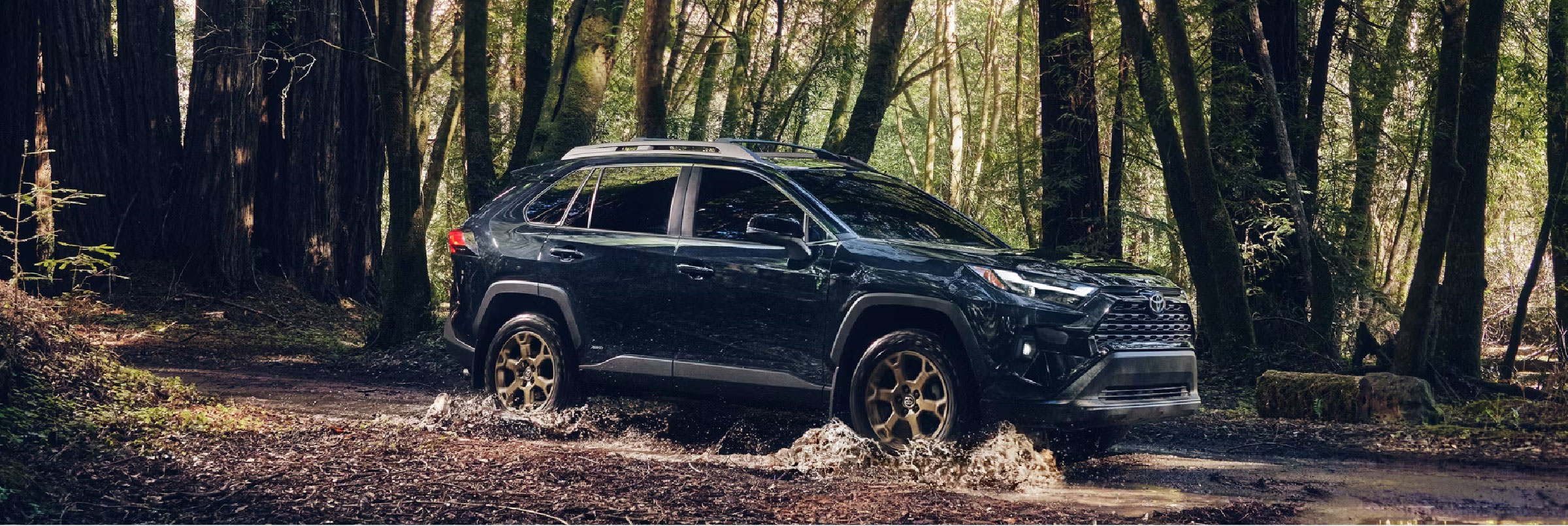 a Toyota RAV4 off-roading