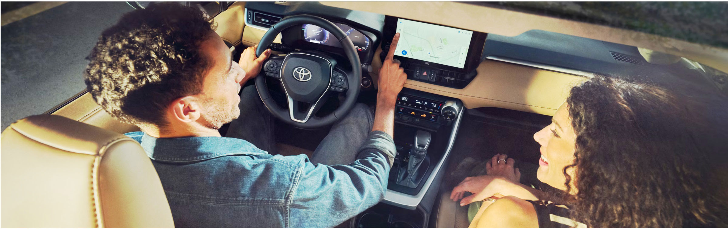 Toyota Avalon interior touchscreen navigation system