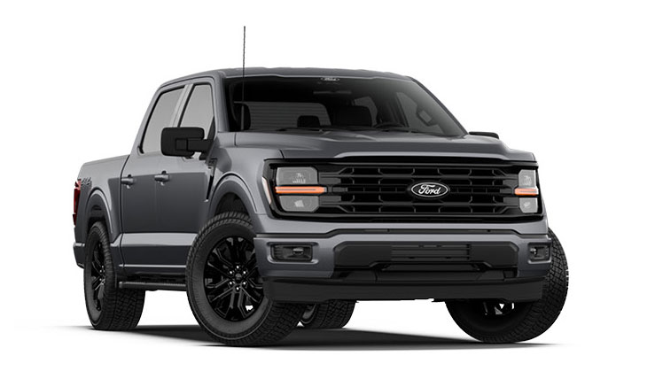 Ford F-150 pickup truck shown on a studio background in gray