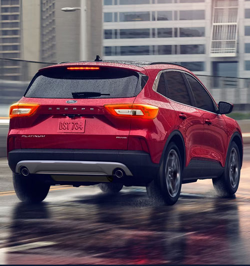 a Ford Vehicle going on a highway