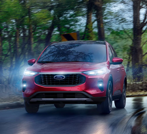 a Ford Vehicle going on on a highway