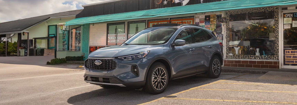 a Ford Vehicle parked in a parking lot
