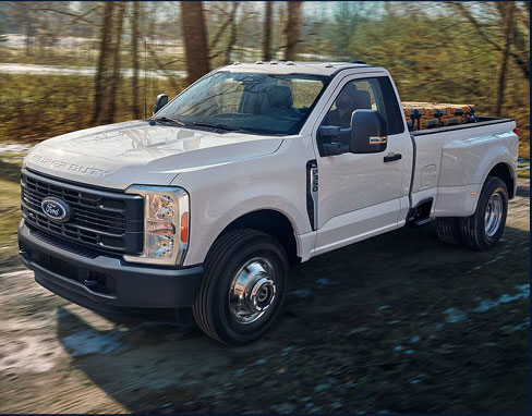 Ford F-250 on a dirt road