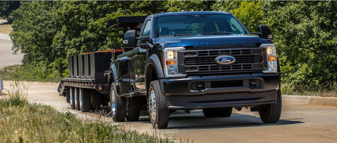 Ford F-350 Towing a Trailer