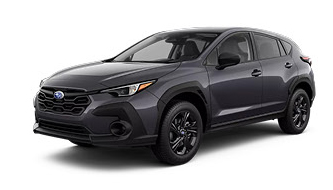 Subaru Crosstrek compact SUV in black studio view