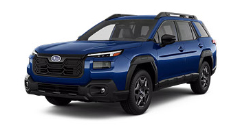 Subaru Outback SUV in blue studio view