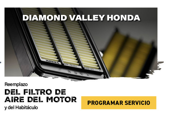 Diamond Valley Honda reemplazo del filtro de aire del motor y del habitaculo