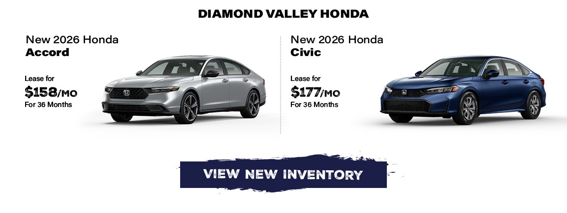 Diamond Valley Honda new 2026 Accord and new 2026 Civic offers