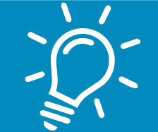 Lightbulb that you will place to the right of pro tip and did you know text banner