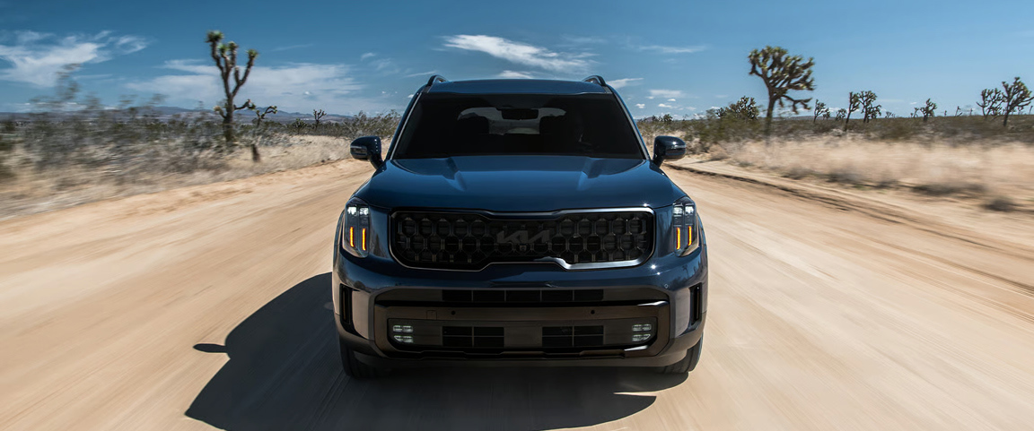 2025 Kia Telluride driving on California roads.