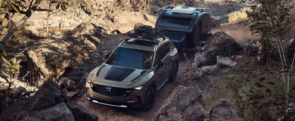 2025 Mazda CX-50 driving on California roads.