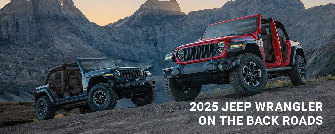 two Jeep Wrangler on the mountain
