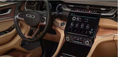Interior view of a Jeep Grand Cherokee