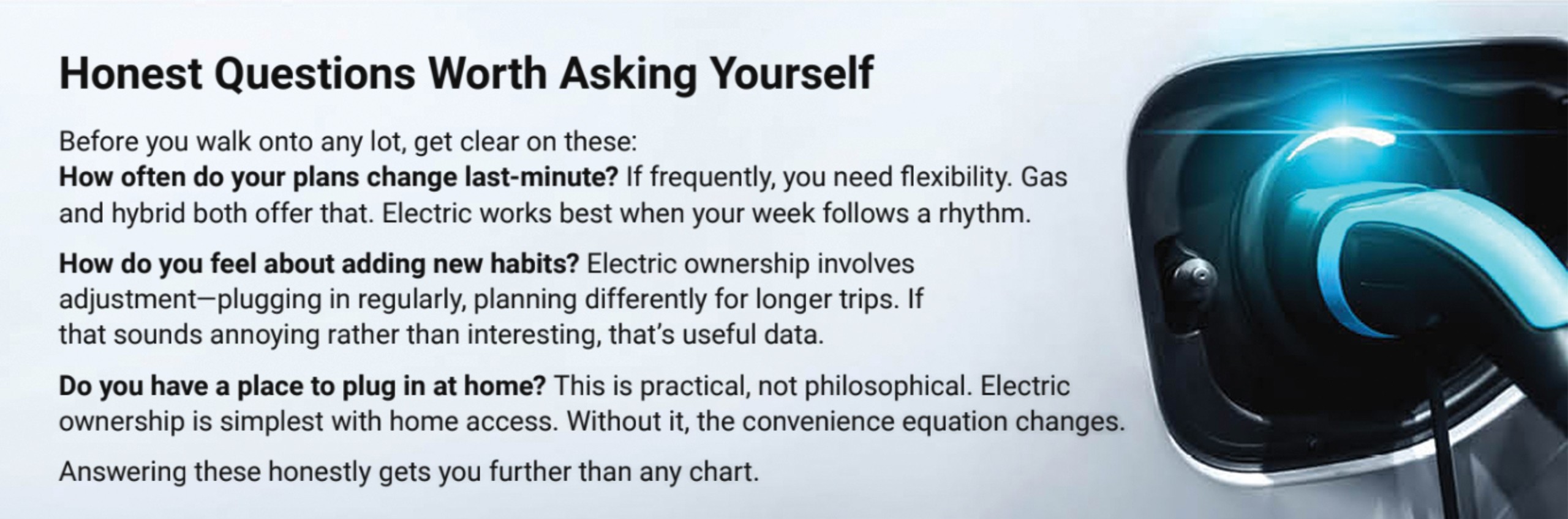 Honest Questions Worth Asking Yourself - Before you walk onto any lot, get clear on these questions about your driving habits