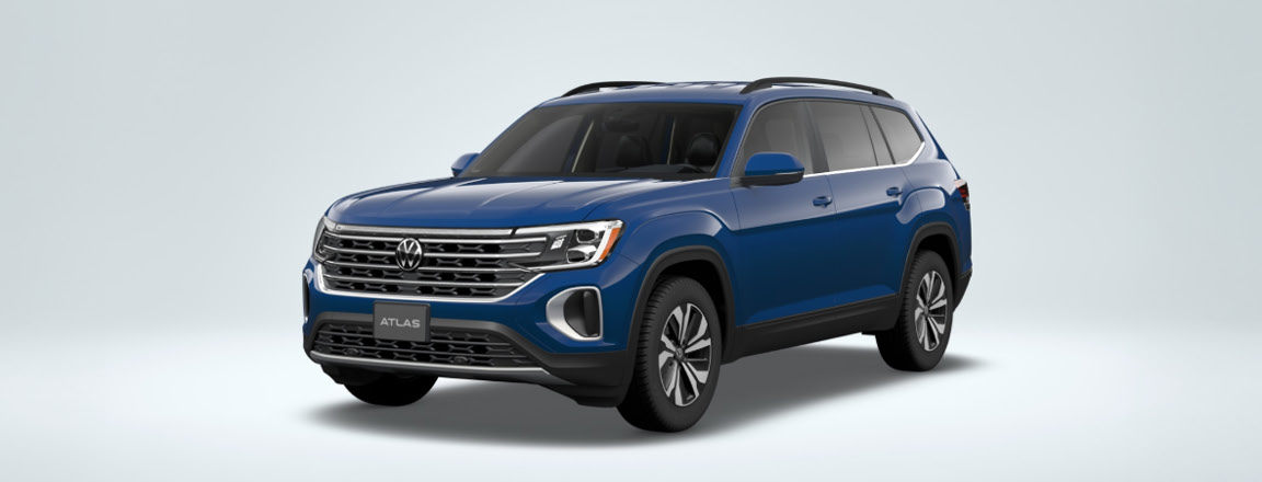 2025 Volkswagen Atlas parked near the mountains of Upstate SC