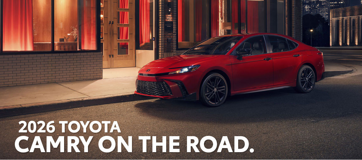 2026 Toyota Camry exterior with bold new design.