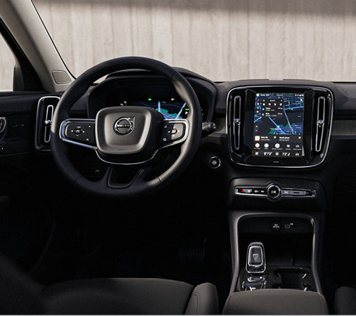 Interior dashboard of a Volvo vehicle