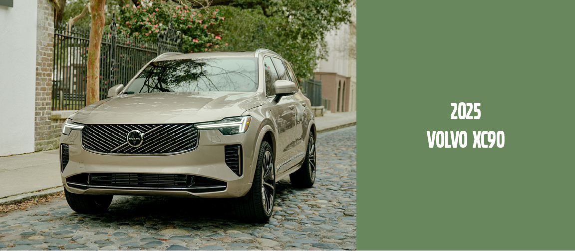 2025 Volvo XC90 luxury SUV in a scenic Upstate South Carolina setting.