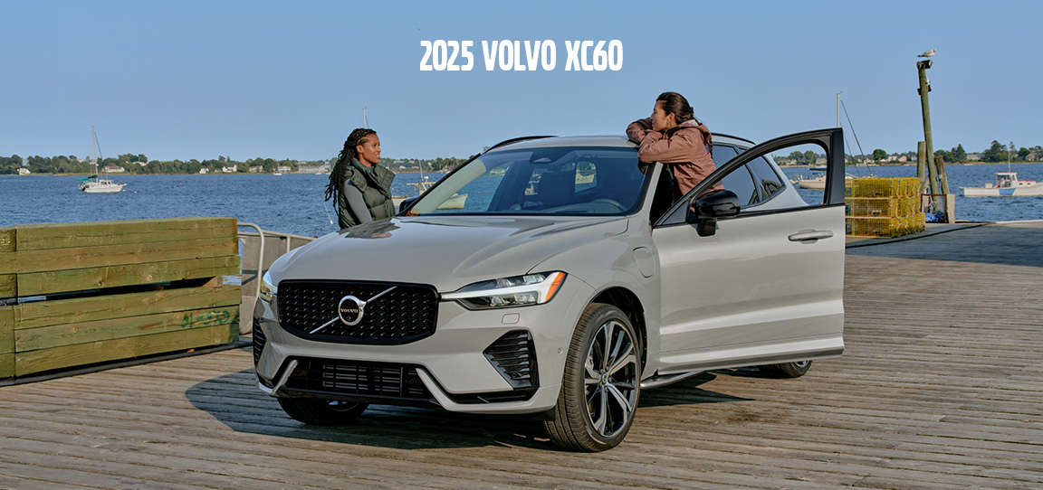 2025 Volvo XC60 driving through the scenic roads of Greenville, SC