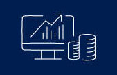 Financial growth chart icon representing auto loan approval and budgeting