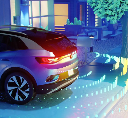 Volkswagen advanced parking assistance system visualizing sensors and driver-assistance technology for easier maneuvering