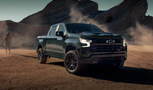 Chevrolet Silverado ZR2 parked in rugged off-road desert environment